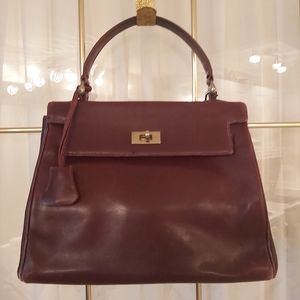 Burgundy tote